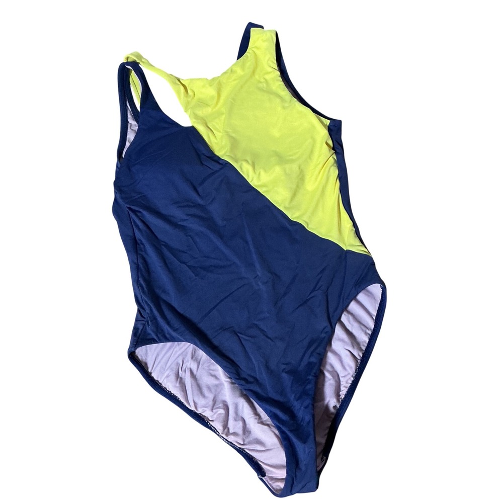 Anthropologie Seafolly In The Loop One Piece Womens Colorblock Swimsuit Small